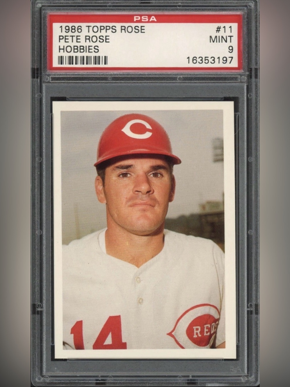 1986 Topps Pete Rose #11 PSA 9 Mint Cincinnati Reds